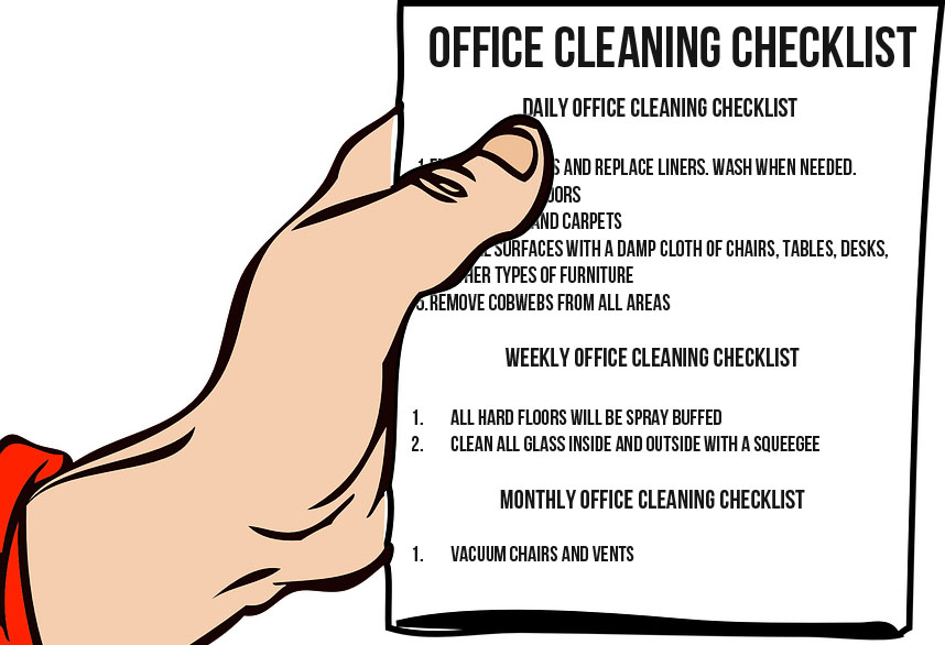 Office Cleaning Checklist Desert Oasis Commercial Cleaners