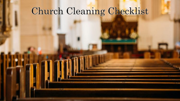 Church Cleaning Checklist